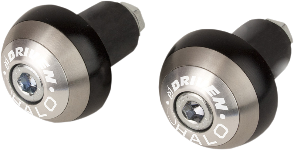 DRIVEN RACING HALO BAR ENDS BAR END HALO SILVER