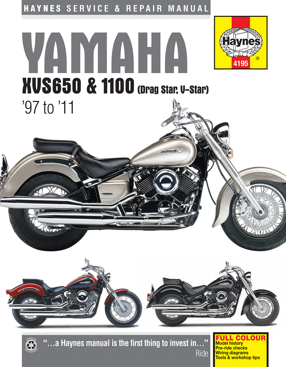 HAYNES MOTORCYCLE REPAIR MANUALS MANUAL YAM XVS650/1100