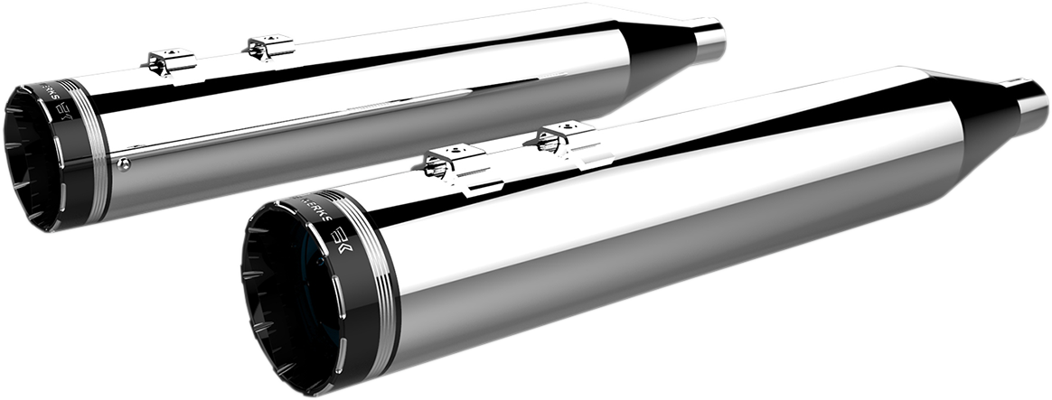 KHROME WERKS 4.50" HP-PLUS® SLIP-ON MUFFLERS FOR HARLEY-DAVIDSON 2009 4.50" Black/Black HP-Plus® Slip-On Mufflers