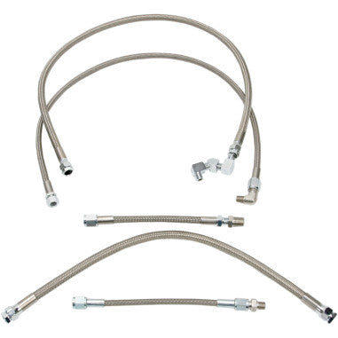 STAINLESS STEEL BRAIDED OIL LINE KITS FOR HARLEY-DAVIDSON
