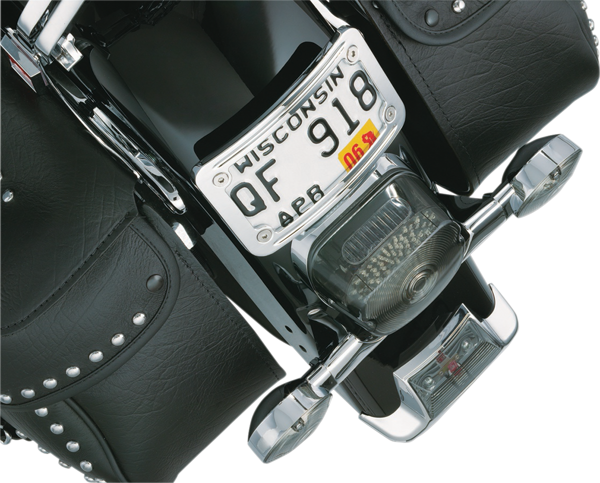 KURYAKYN CURVED LAYDOWN LICENSE PLATE MOUNTS WITH FRAME FRAME,LICENSE CRV LAYDOWN