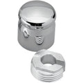 CHROME BILLET CHOKE CABLE KNOB COVERS FOR HARLEY-DAVIDSON