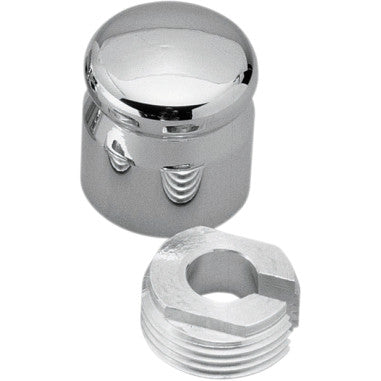 CHROME BILLET CHOKE CABLE KNOB COVERS FOR HARLEY-DAVIDSON