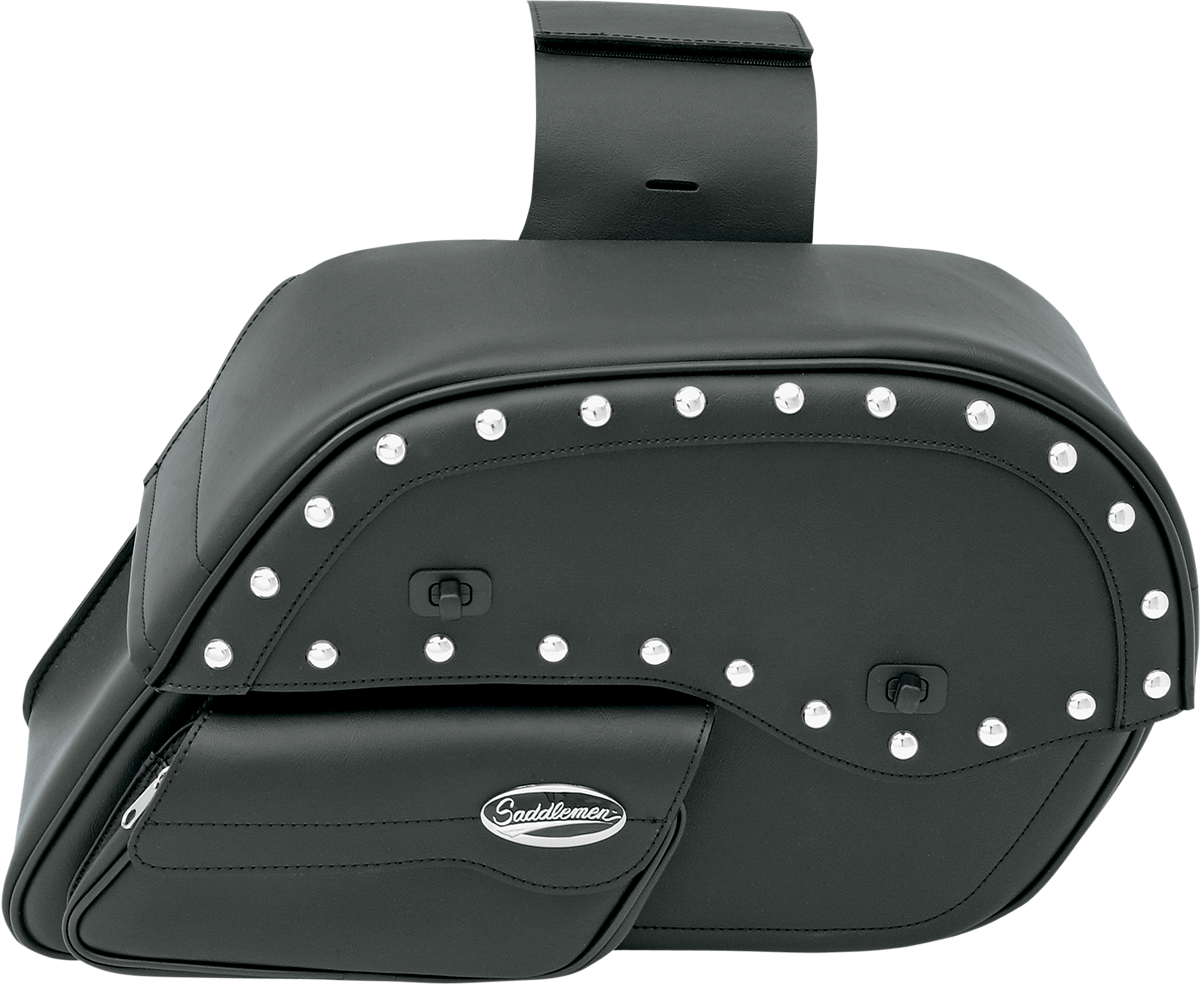 SADDLEMEN DESPERADO™ SLANT FACE POUCH SADDLEBAGS SBAG-W/POUCH DESP LG