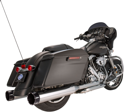 S&S CYCLE 41/2" MK45 PERFORMANCE MUFFLERS FOR HARLEY-DAVIDSON 1995 - 2013 Chrome/Black/Natural Tracer Mk45 Slip-On Mufflers