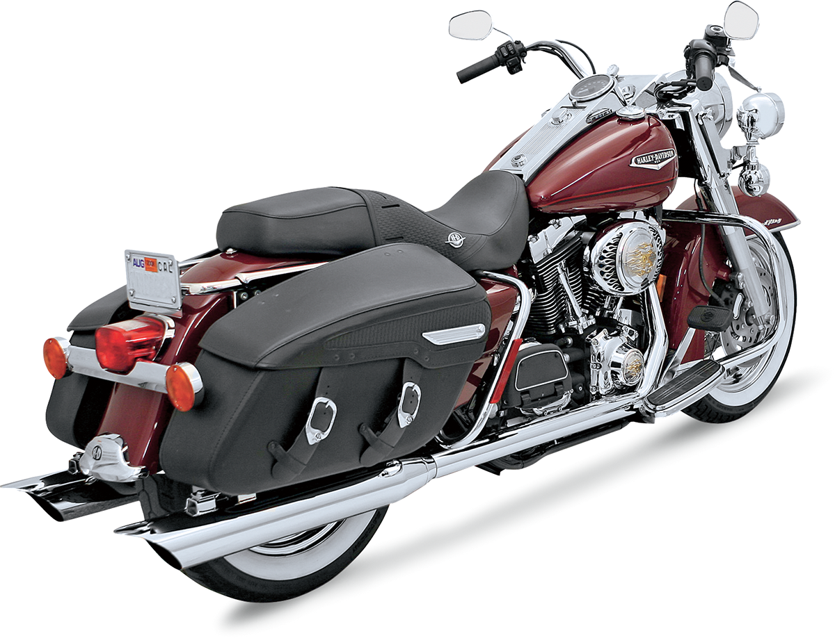 BASSANI XHAUST BAGGER TRUE DUAL HEADPIPES FOR HARLEY-DAVIDSON 1995 - 2008 Chrome Bagger True Dual Headpipes