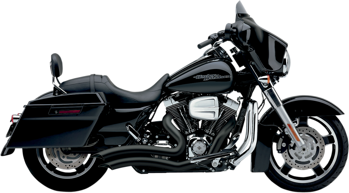 COBRA SPEEDSTER SHORT SWEPT EXHAUST SYSTEMS FOR HARLEY-DAVIDSON 2010 - 2013 Black Speedster Short Swept Exhaust
