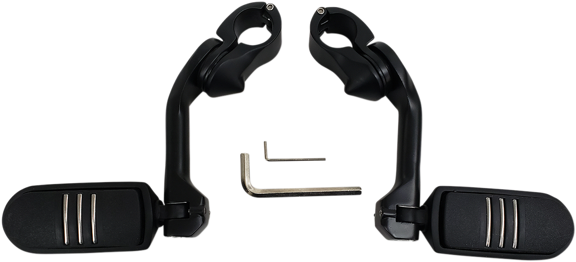 RIVCO PRODUCTS HIGHWAY PEGS WITH MOUNTING ARMS HIGHWAY PEGS MNT BLK
