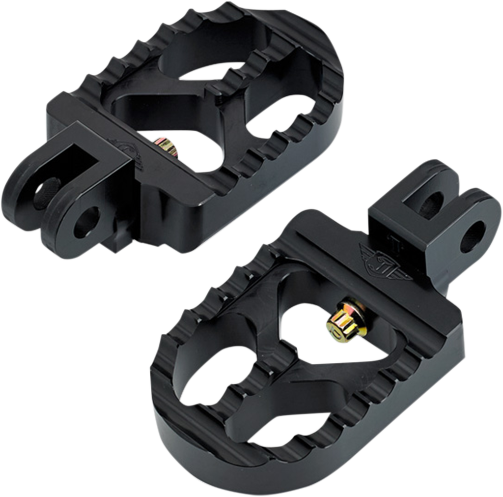 JOKER MACHINE SERRATED FOOTPEGS PEG ADJ SERATD S. BLK TRI