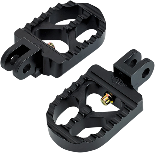 JOKER MACHINE SERRATED FOOTPEGS PEG ADJ SERATD S. BLK TRI