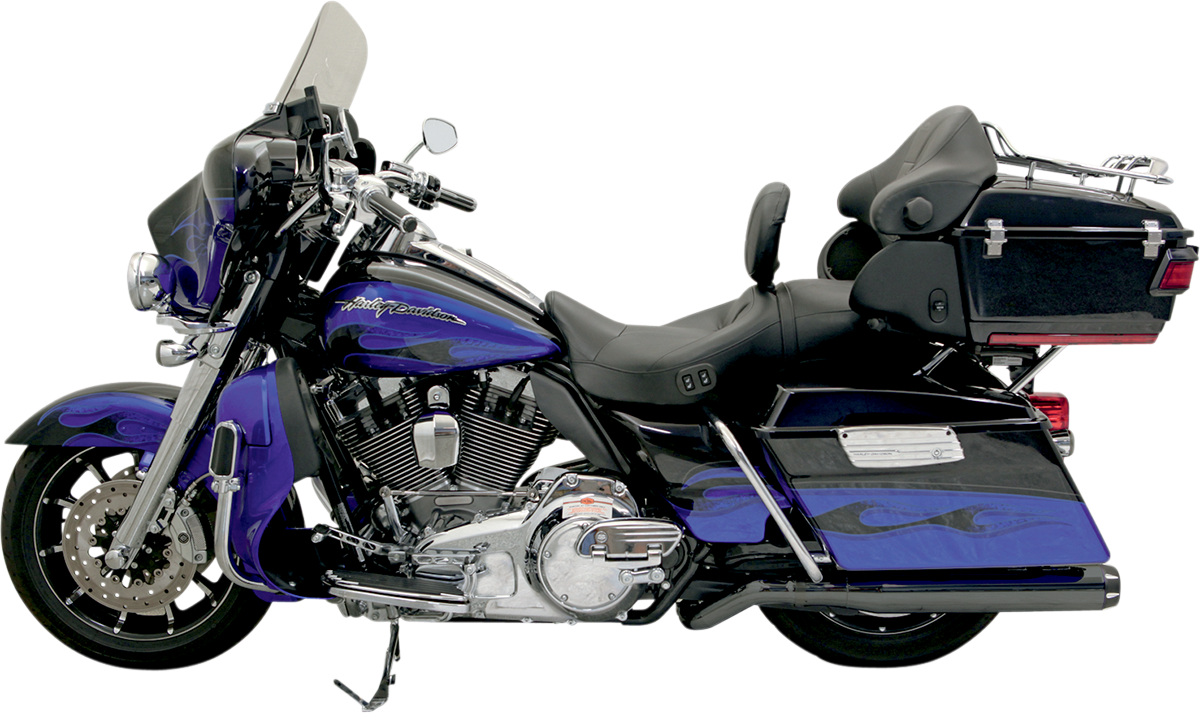 BASSANI XHAUST B4 2-INTO-1 EXHAUST SYSTEMS FOR HARLEY-DAVIDSON 2009 - 2013 Black Road Rage II B1 Power System Pseudo Left-Side Muffler