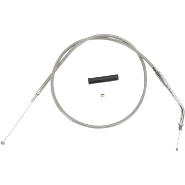 BRAIDED AND BLACK VINYL THROTTLE AND IDLE CABLES FOR HARLEY-DAVIDSON