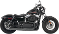 BASSANI XHAUST ROAD RAGE II MEGA POWER 2-INTO-1 SYSTEMS FOR HARLEY-DAVIDSON 2007 - 2013 Black Short Road Rage II Mega Power 2-Into-1 Exhaust System