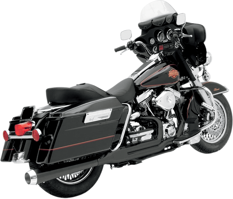 BASSANI XHAUST ROAD RAGE 2-INTO-1 SYSTEMS FOR HARLEY-DAVIDSON  Road Rage Black Heat Shields For PART #'s1800-0655, 0656, 0657, 0658