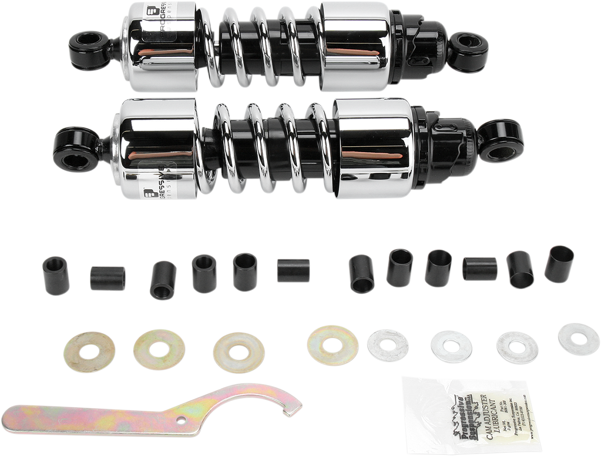 PROGRESSIVE SUSPENSION 412 SERIES CRUISER SHOCKS SHKS 11.5" 412 B-AMER STD