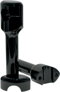 LA CHOPPERS HEFTY RISERS FOR 11/4" HANDLEBARS RISERS HFTY SMOOTH 6" BK