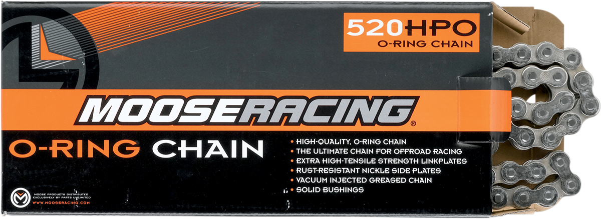 MOOSE RACING HARD-PARTS 520 HPO O-RING CHAIN MSE 520 O-RNG CHN 114 PLT