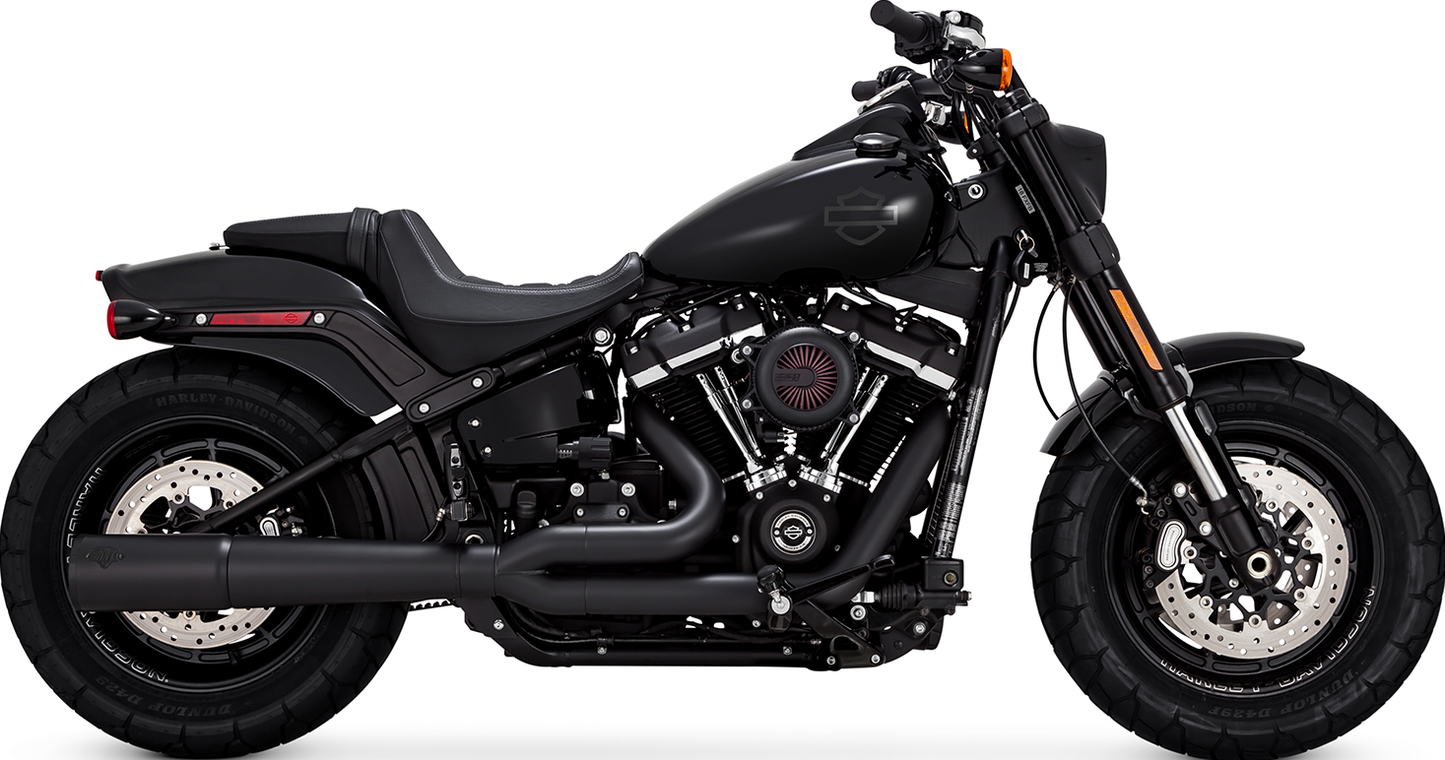 Pro Pipe 2 Système d'évasion en 1 compagnon noir pour Harley Davidson