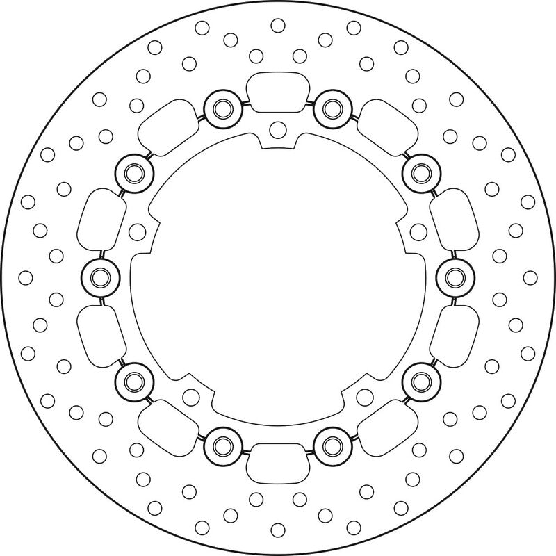 Disco de freno flotante Brembo 78B40837 BREMBO 78B40837