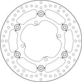 Disco de freno flotante Brembo 78B40844 BREMBO 78B40844