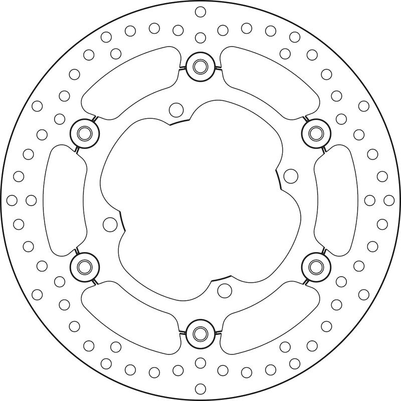 Disco de freno flotante Brembo 78B40844 BREMBO 78B40844