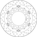 Disco de freno flotante Brembo 78B40846 BREMBO 78B40846