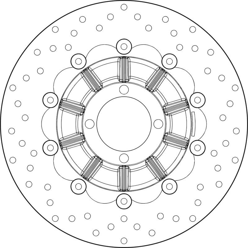 Disco de freno flotante Brembo 78B40892 BREMBO 78B40892
