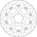 Disco de freno flotante Brembo 78B40893 BREMBO 78B40893