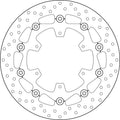 Disco de freno flotante Brembo 78B408A8 BREMBO 78B408A8