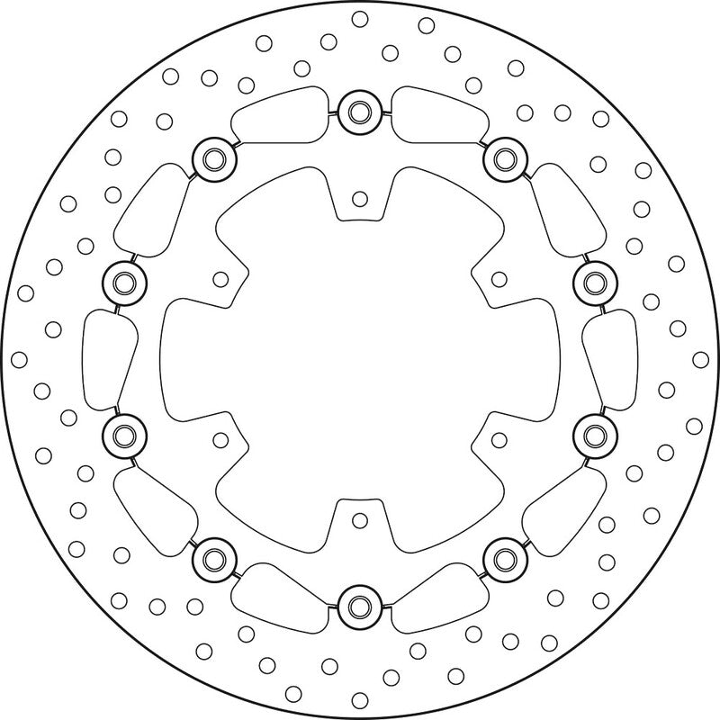 Disco de freno flotante Brembo 78B408A8 BREMBO 78B408A8