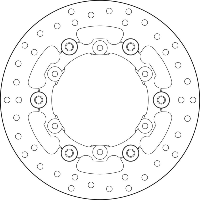 Disco de freno flotante Brembo 78B408A9 BREMBO 78B408A9