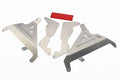 Protector de radiador AXP aluminio rojo Honda CRF250R/250RX AXP AX1553