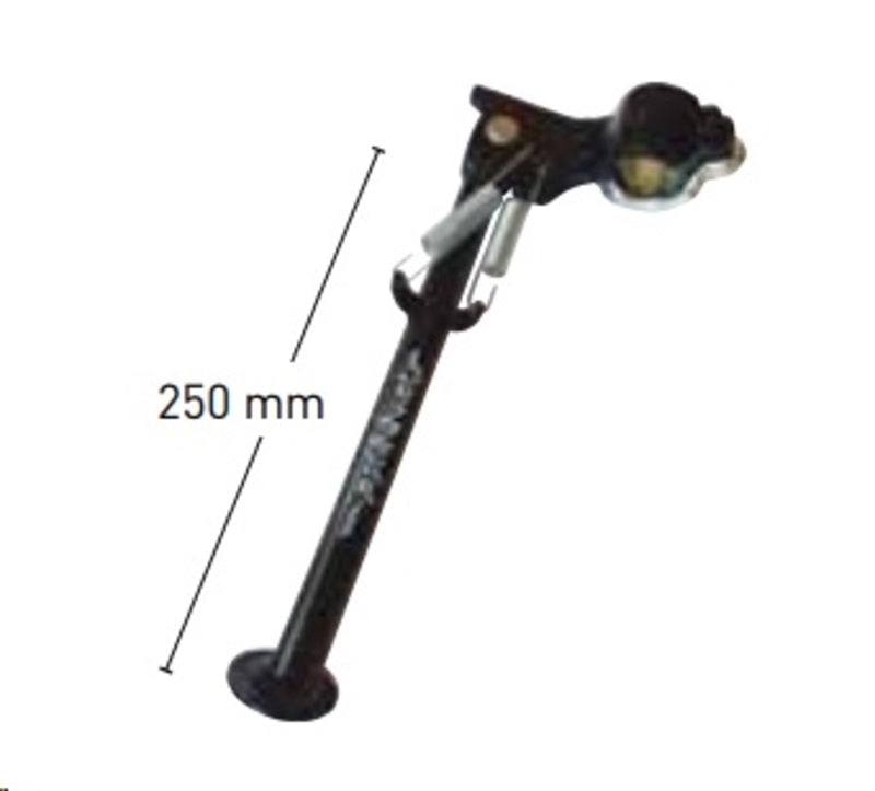 Caballete lateral universal para tubo Ø26-Ø32 – largo 250mm BUZZETTI 4600