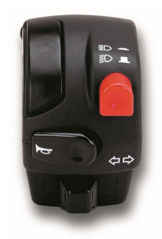 Botonera Domino izquierda, claxon, interm. Luz corta/larga DOMINO 0068AA.9A.04-04