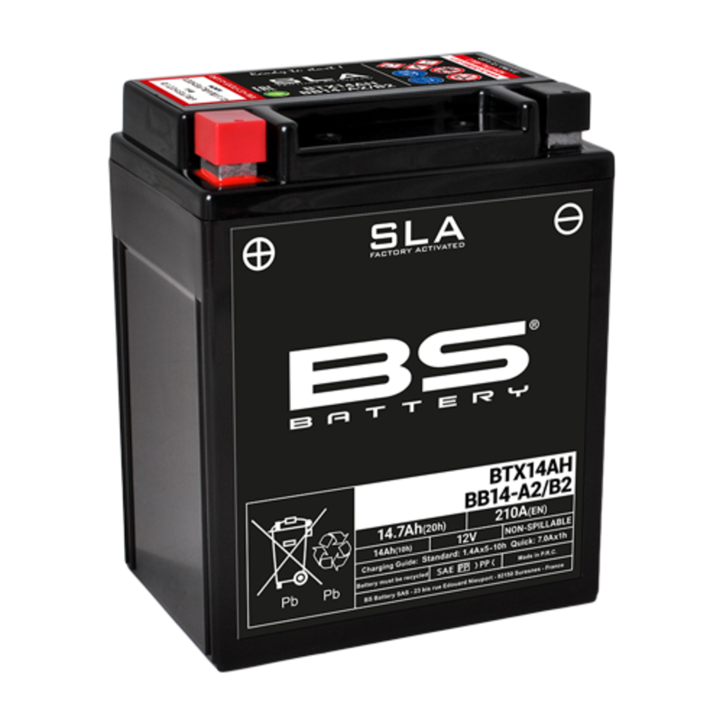 Batería BS BATTERY SLA BTX14AH/BB14-A2/B2 (FA) BS BATTERY 300758