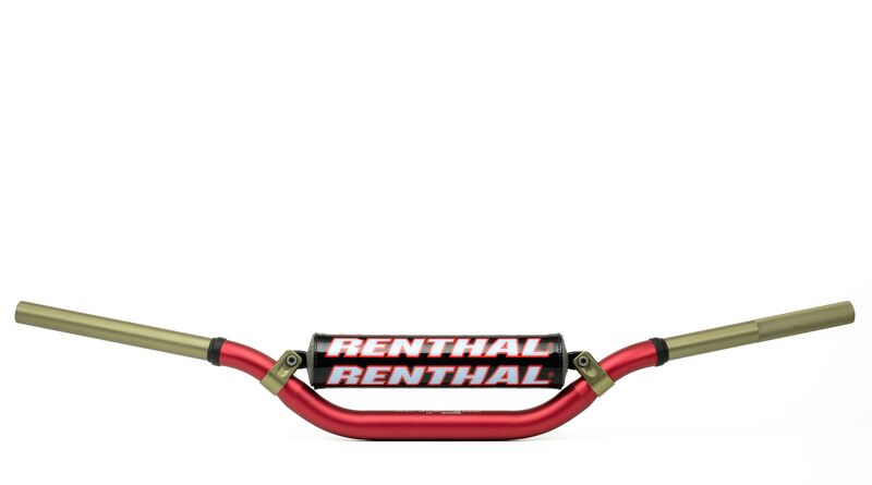 Manillar Renthal Twinwall alto rojo con protector RENTHAL 997-01-RD-02-185