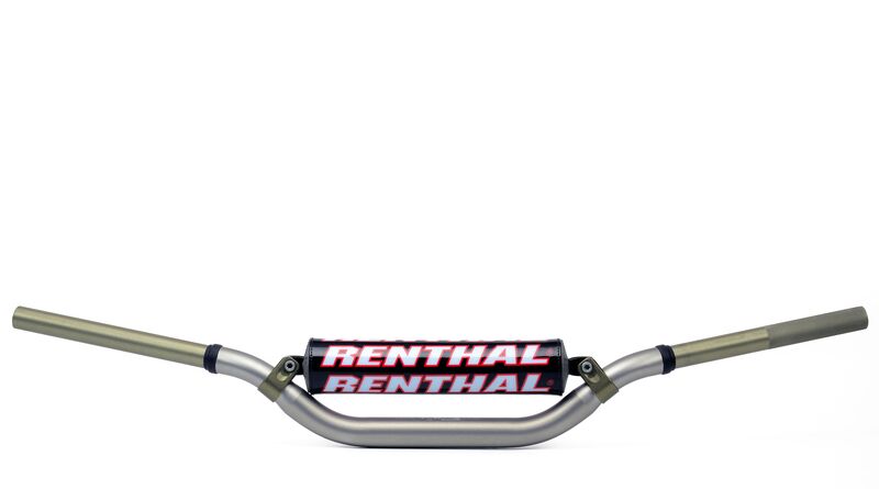 Manillar Renthal Twinwall Carmichael alto titanio con protector negro 997-01-TG-02-185 RENTHAL 997-01-TG-02-185