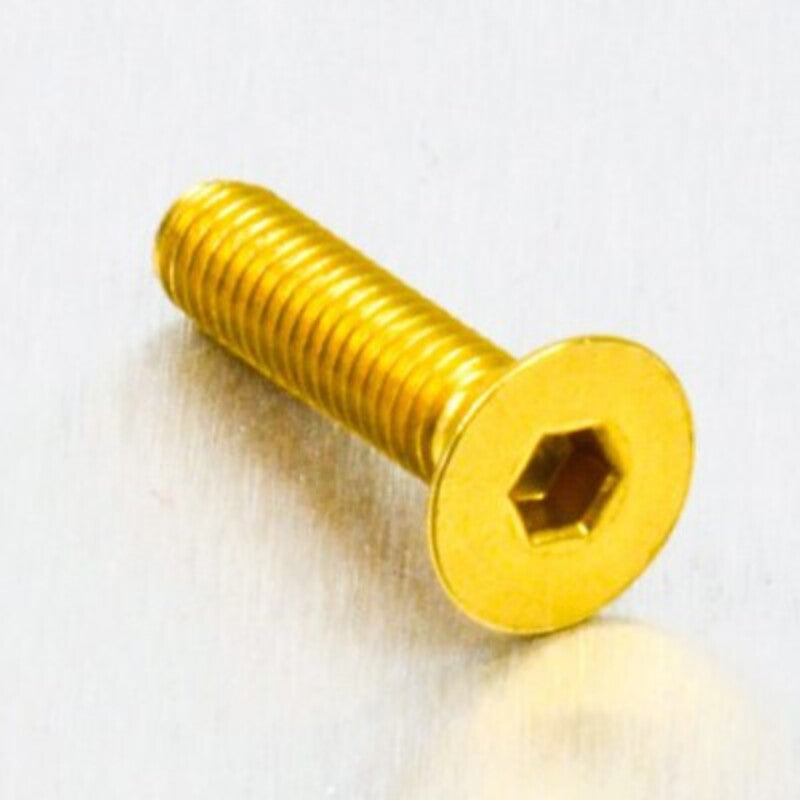 Tornillo de Aluminio Pro-bolt avellanado M5 x (0.8mm) x 20mm oro LCS520G PRO BOLT LCS520G