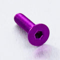 Tornillo de Aluminio Pro-bolt avellanado M5 x (0.8mm) x 20mm violeta LCS520P PRO BOLT LCS520P