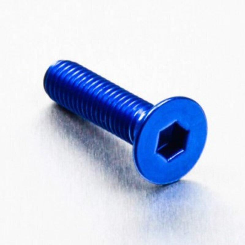 Tornillo de Aluminio Pro-bolt avellanado M6 x (1.00mm) x 25mm azul LCS625B PRO BOLT LCS625B