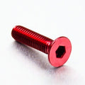 Tornillo de Aluminio Pro-bolt avellanado M6 x (1.00mm) x 25mm rojo LCS625R PRO BOLT LCS625R