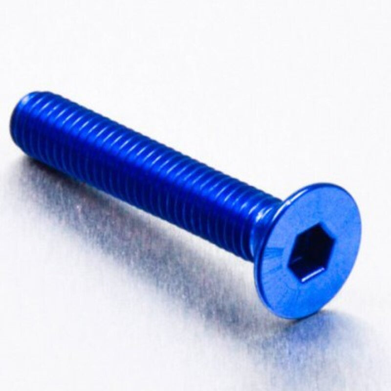 Tornillo de Aluminio Pro-bolt avellanado M6 x (1.00mm) x 35mm azul LCS635B PRO BOLT LCS635B