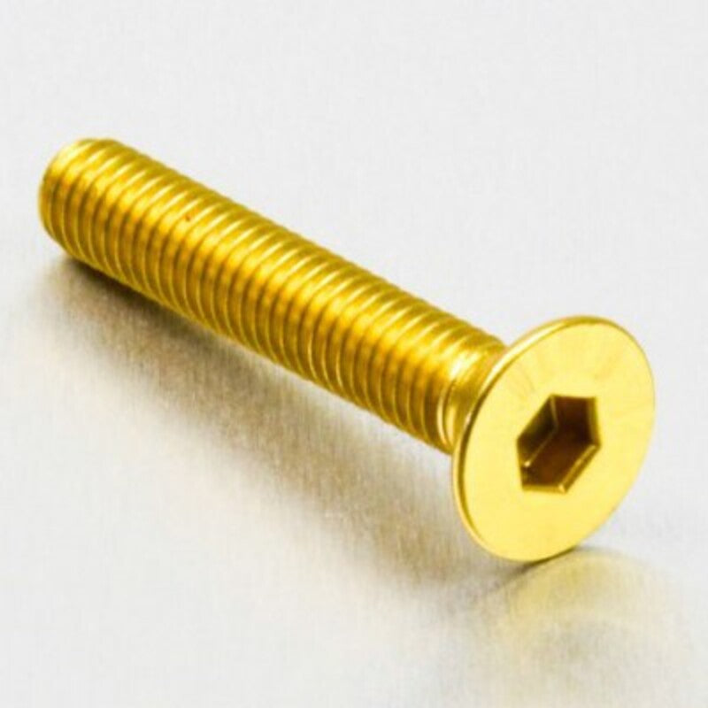 Tornillo de Aluminio Pro-bolt avellanado M6 x (1.00mm) x 35mm oro LCS635G PRO BOLT LCS635G