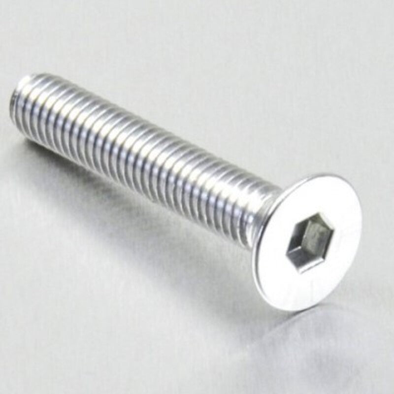 Tornillo de Aluminio Pro-bolt avellanado M6 x (1.00mm) x 35mm plata LCS635S PRO BOLT LCS635S