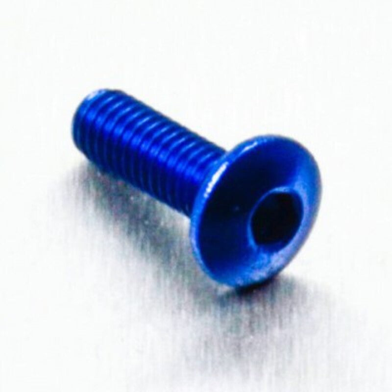 Tornillo de Aluminio Pro-bolt cabeza redondeada M4 x (0.5mm) x 12mm Fine azul LFB412FB PRO BOLT LFB412FB