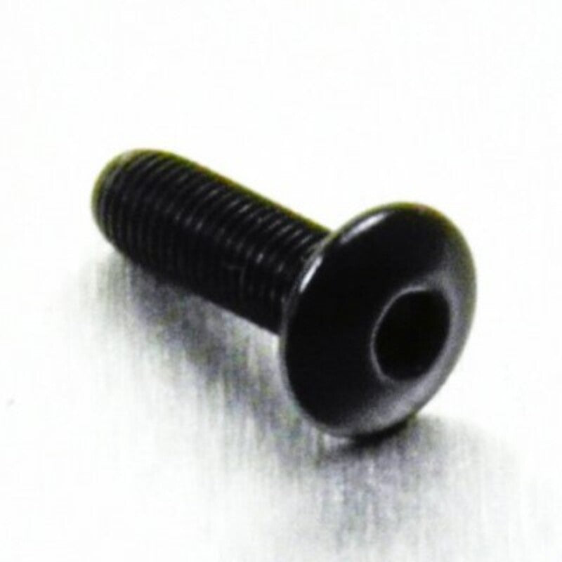 Tornillo de Aluminio Pro-bolt cabeza redondeada M4 x (0.5mm) x 12mm Fine negro LFB412FBK PRO BOLT LFB412FBK