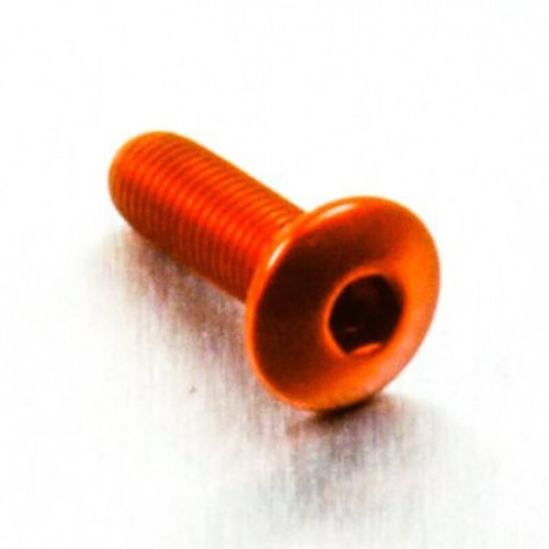 Tornillo de Aluminio Pro-bolt cabeza redondeada M4 x (0.5mm) x 12mm Fine naranja LFB412FO PRO BOLT LFB412FO