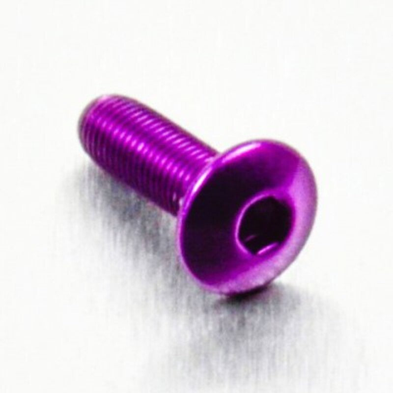 Tornillo de Aluminio Pro-bolt cabeza redondeada M4 x (0.5mm) x 12mm Fine violeta LFB412FP PRO BOLT LFB412FP
