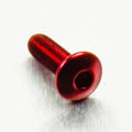 Tornillo de Aluminio Pro-bolt cabeza redondeada M4 x (0.5mm) x 12mm Fine rojo LFB412FR PRO BOLT LFB412FR