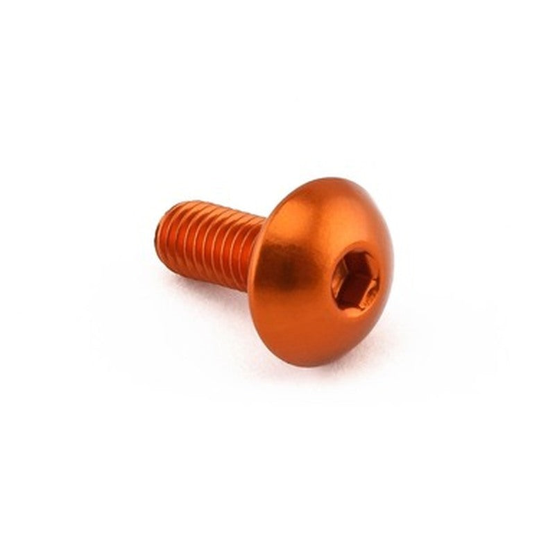 Tornillo de Aluminio Pro-bolt cabeza alomada M5 x (0.8mm) x 12mm naranja LFB512O PRO BOLT LFB512O